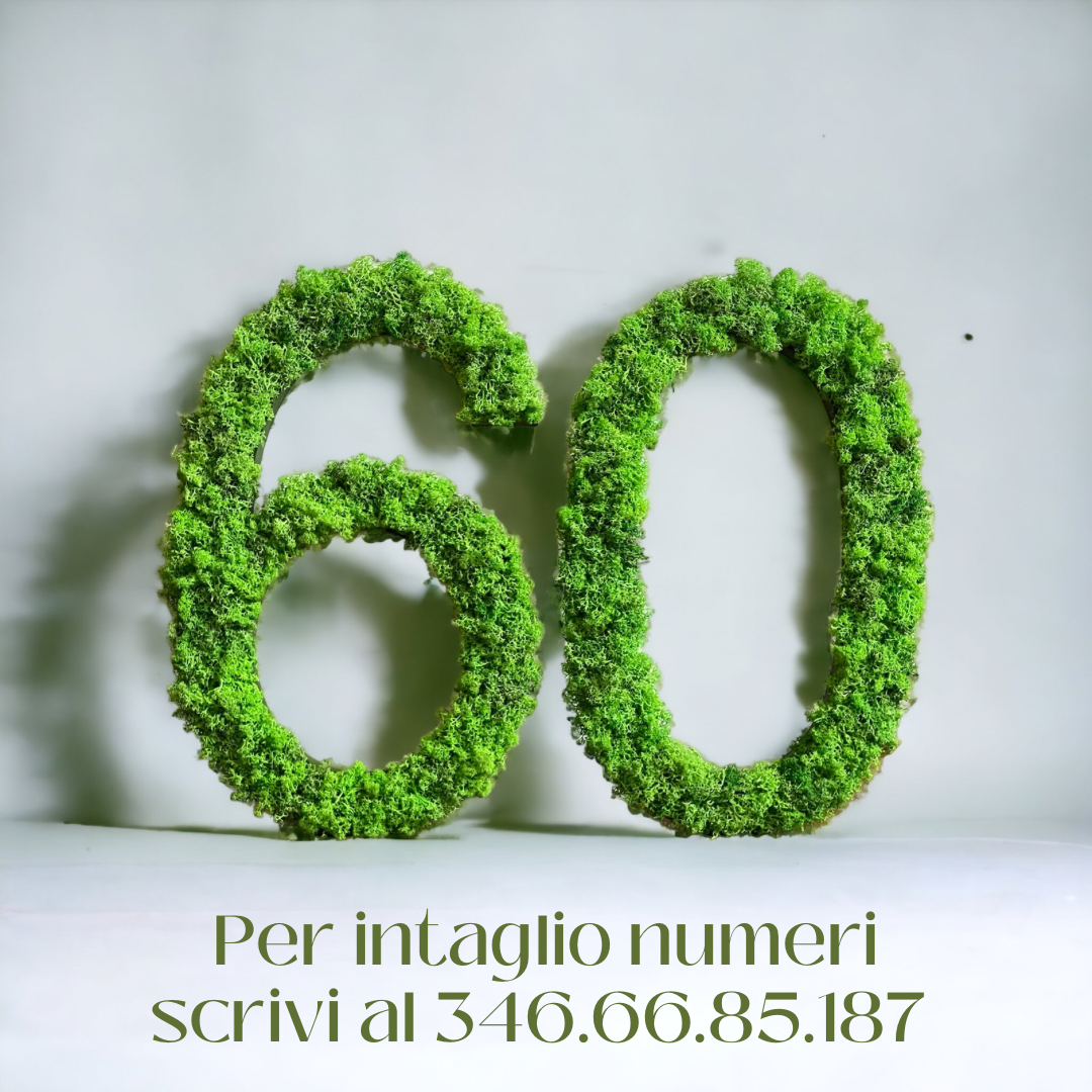 Scritte 3D in Verde Stabilizzato